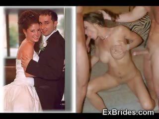 Πραγματικός brides τσιμπουκώνοντας!
